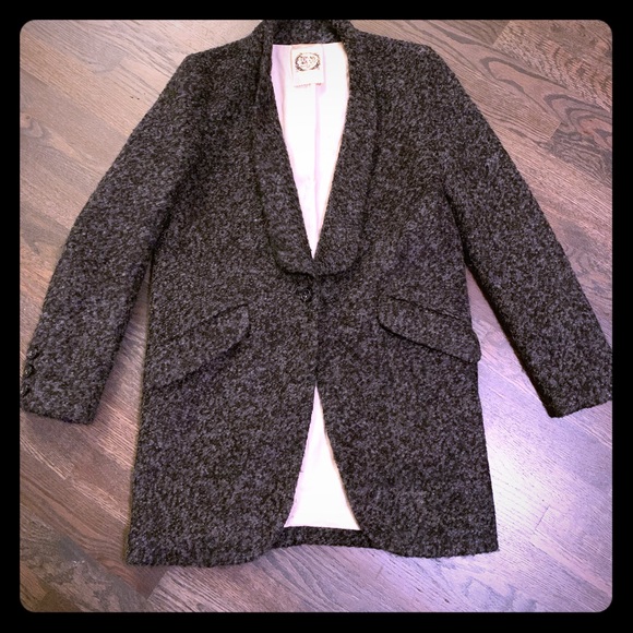 Gray Worsted Wool Jacket - Picture 4 of 7